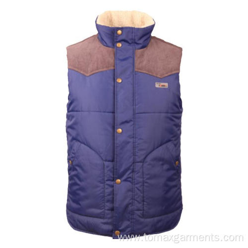 Blue with khaki winter Vest